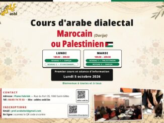 Cours d'arabe dialectal à Bruxelles : darija marocain et dialecte palestinien, ADDEC ASBL Saint-Gilles